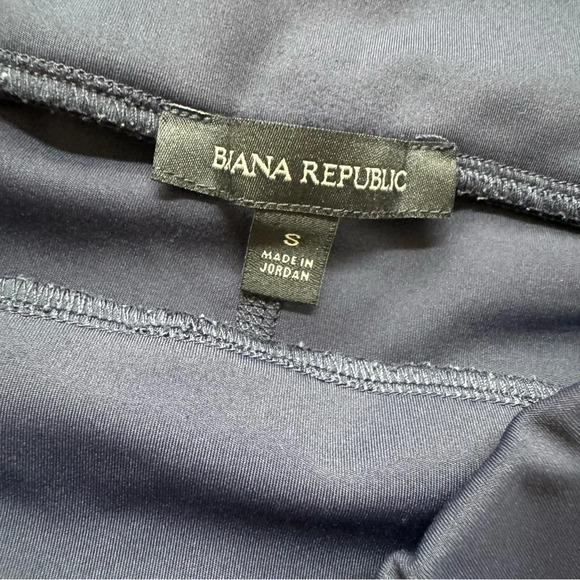 Banana Republic leggings Navy Blue Cropped Gold Straps Small - Picture 6 of 6